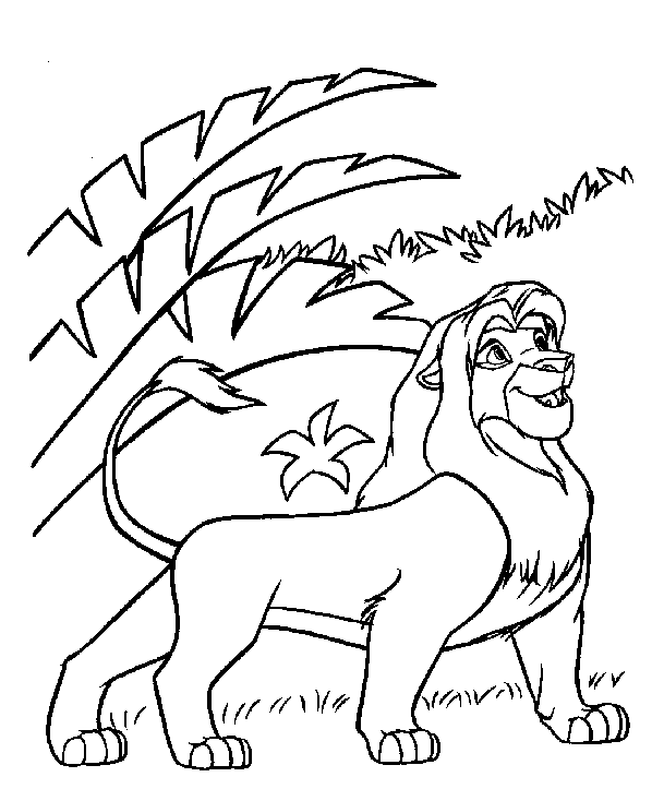 coloriage simba